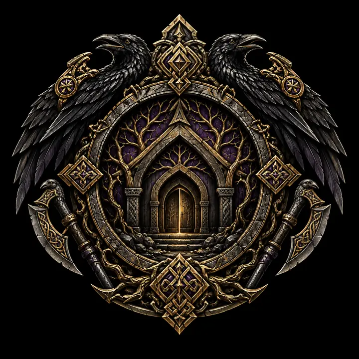 Hidden house crest
